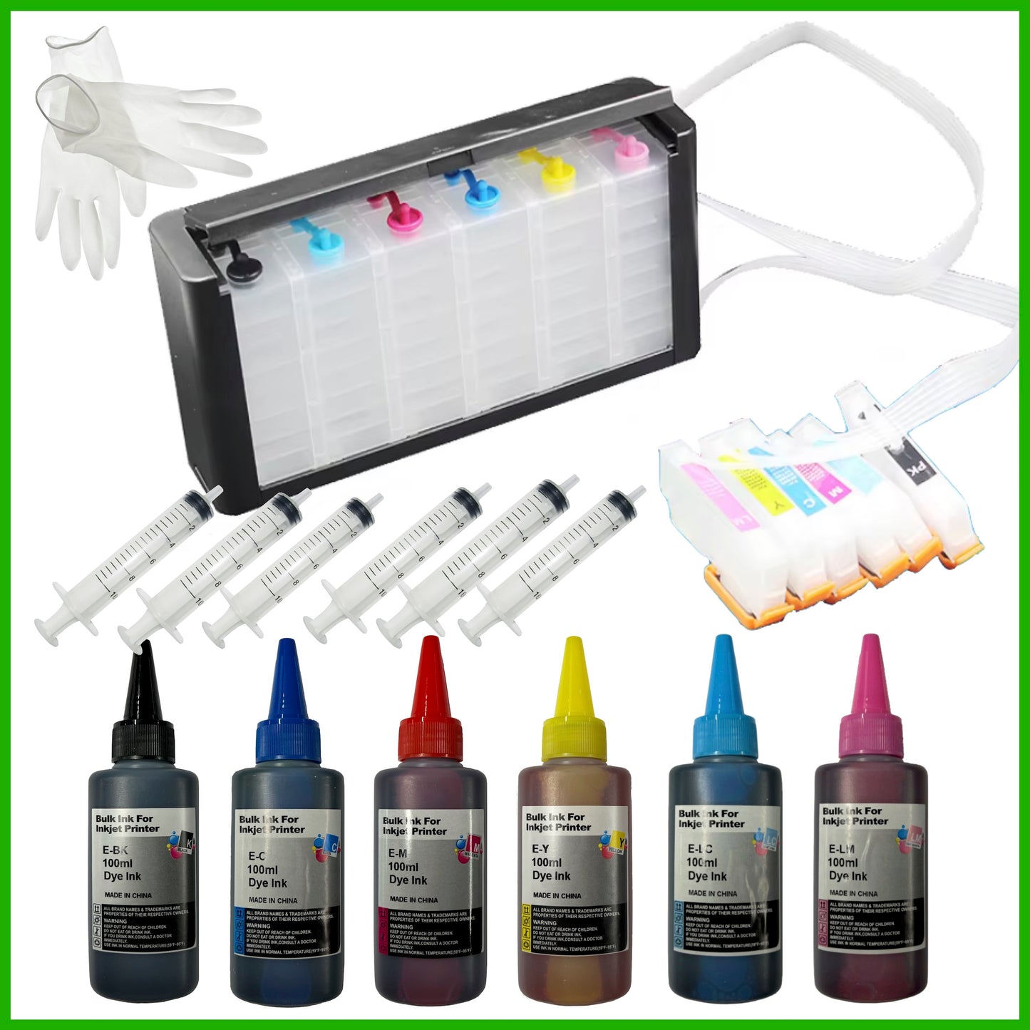 24XL CISS Refill Starter Kit For Epson Expression Photo Printers