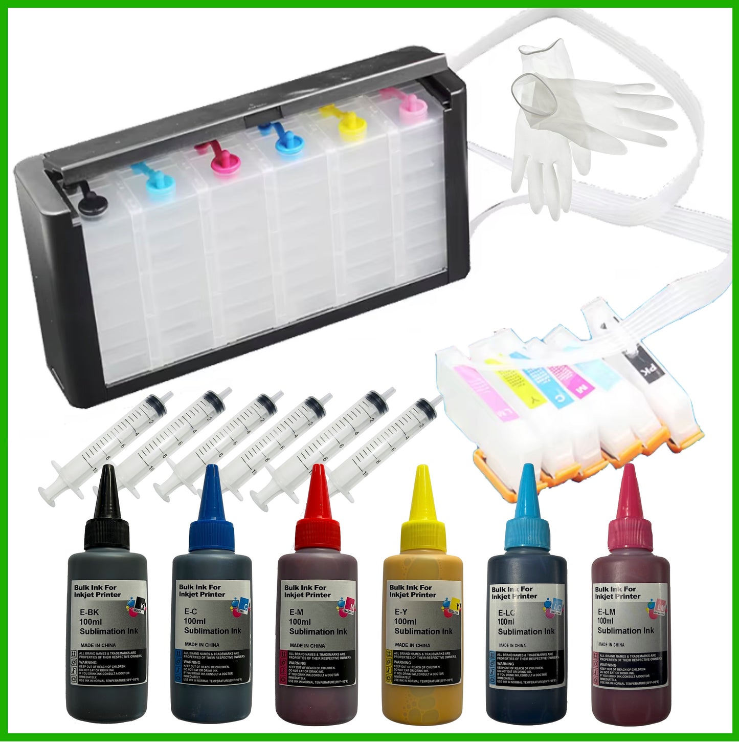 24XL CISS Sublimation Starter Kit For Epson Expression Photo Printers