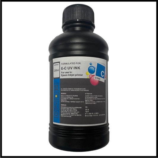 UV DTF Ink (Cyan, 250ml bottle)