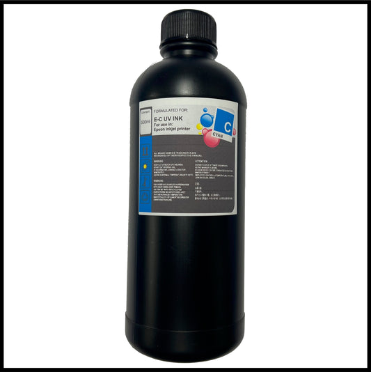 UV DTF Ink (Cyan, 500ml bottle)