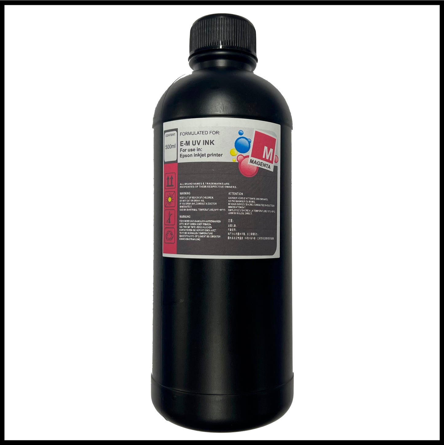 UV DTF Ink (Magenta, 500ml bottle)