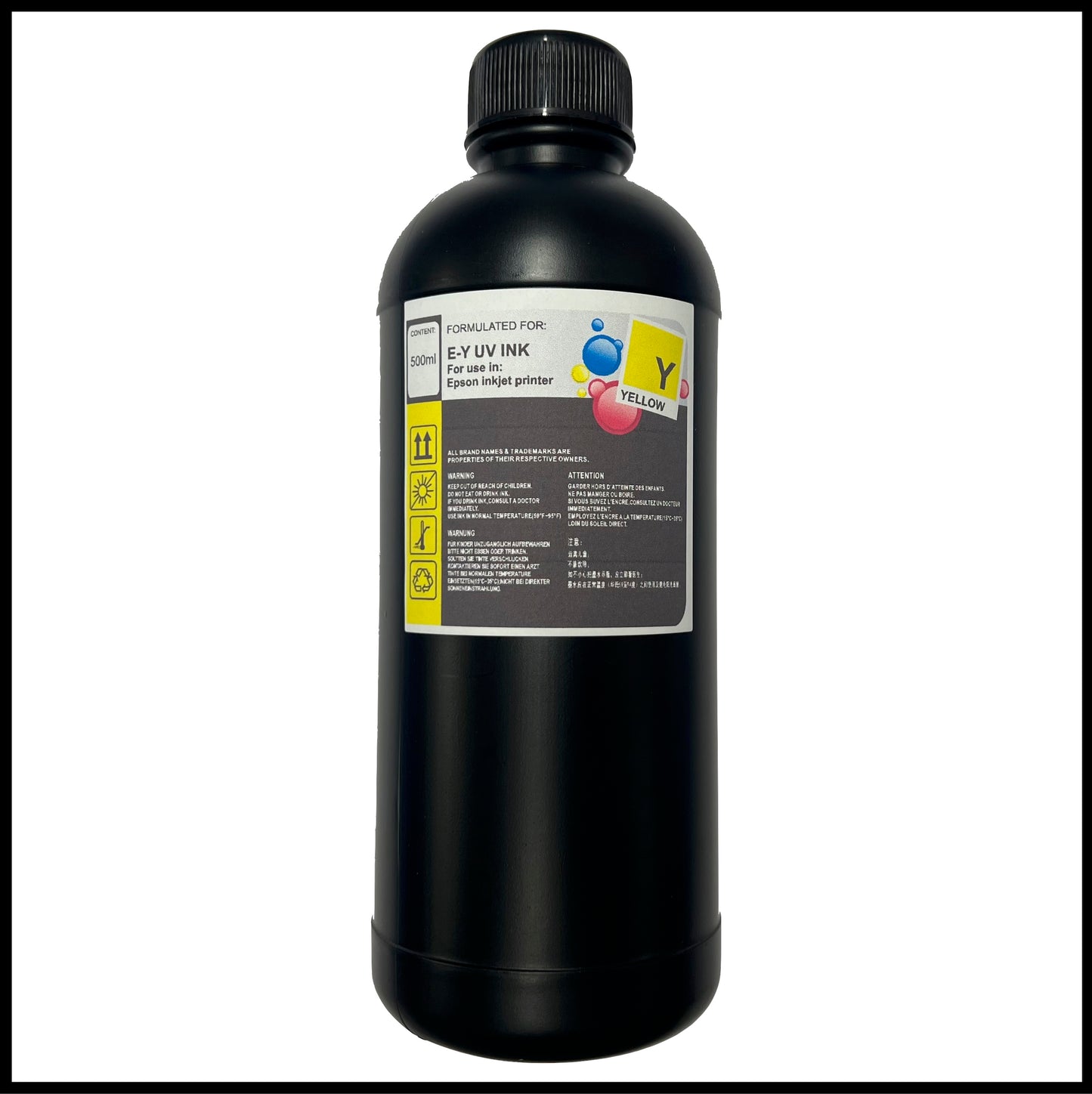 UV DTF Ink (Yellow, 500ml bottle)