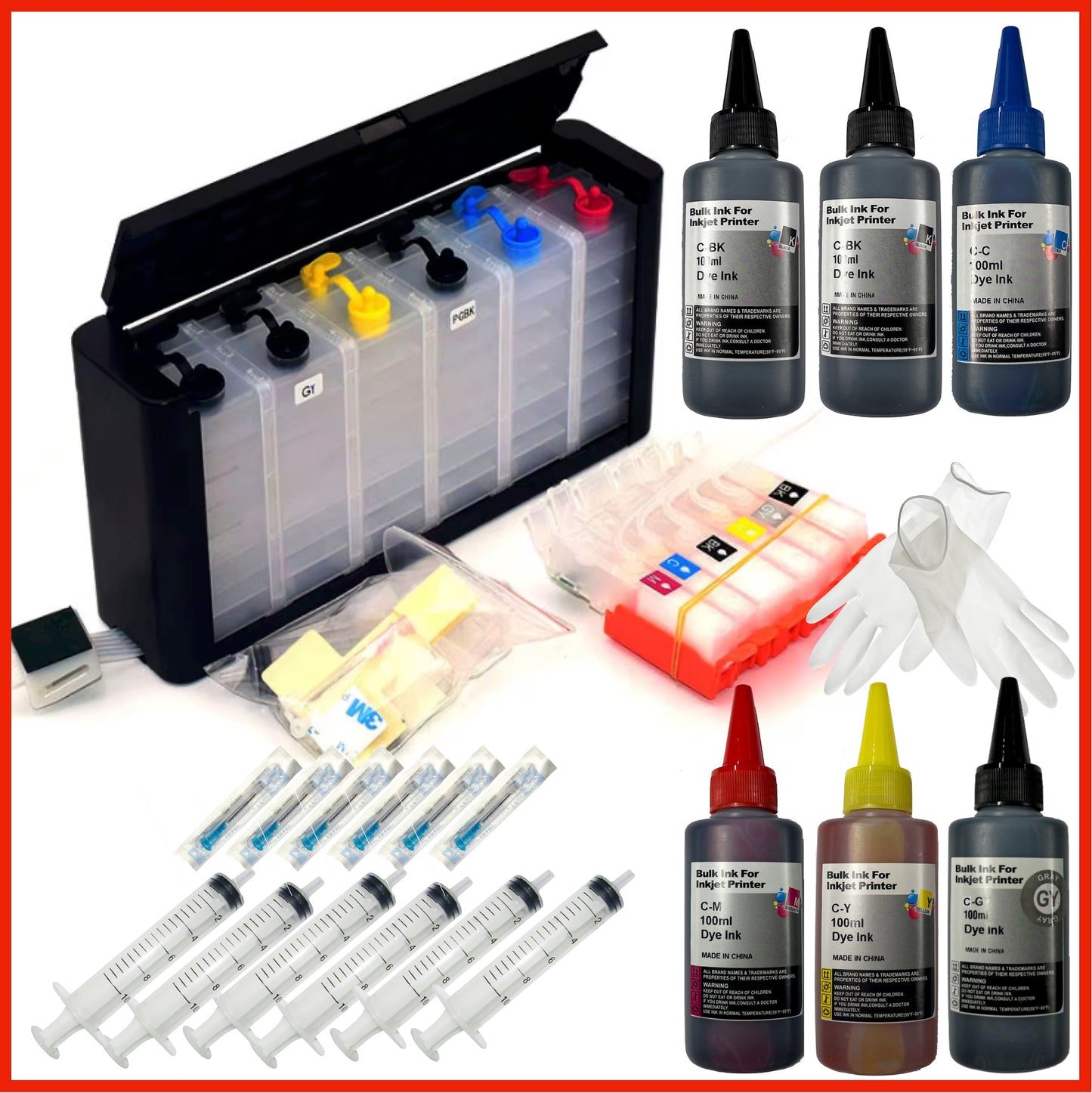 530 & 531 CISS Refill Starter Kit For Canon Pixma Printers