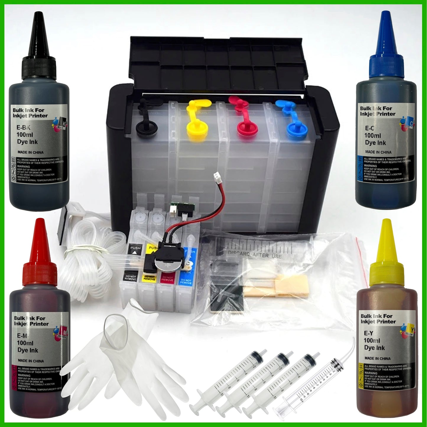 16XL CISS Refill Starter Kit For Epson WorkForce Printers