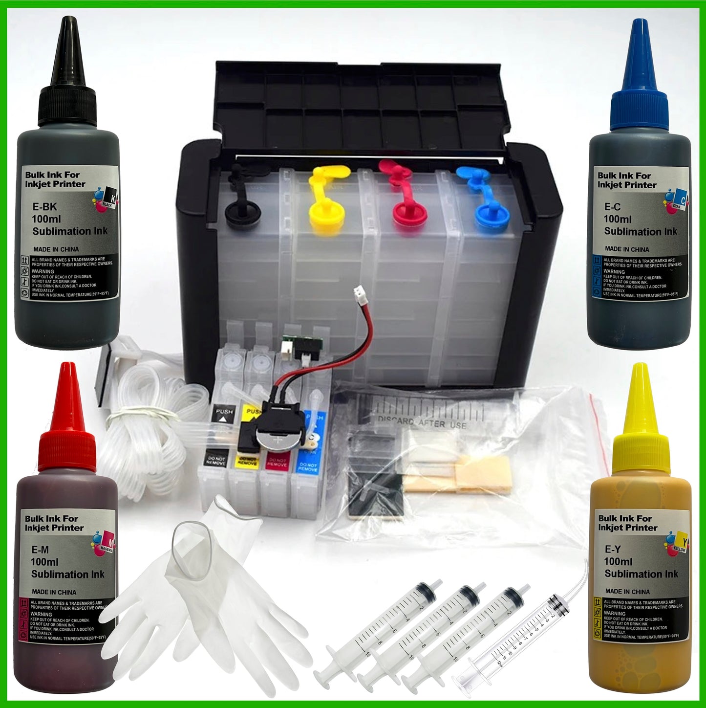 502XL CISS Refill Starter Kit For Epson WorkForce & Expression Home Printers