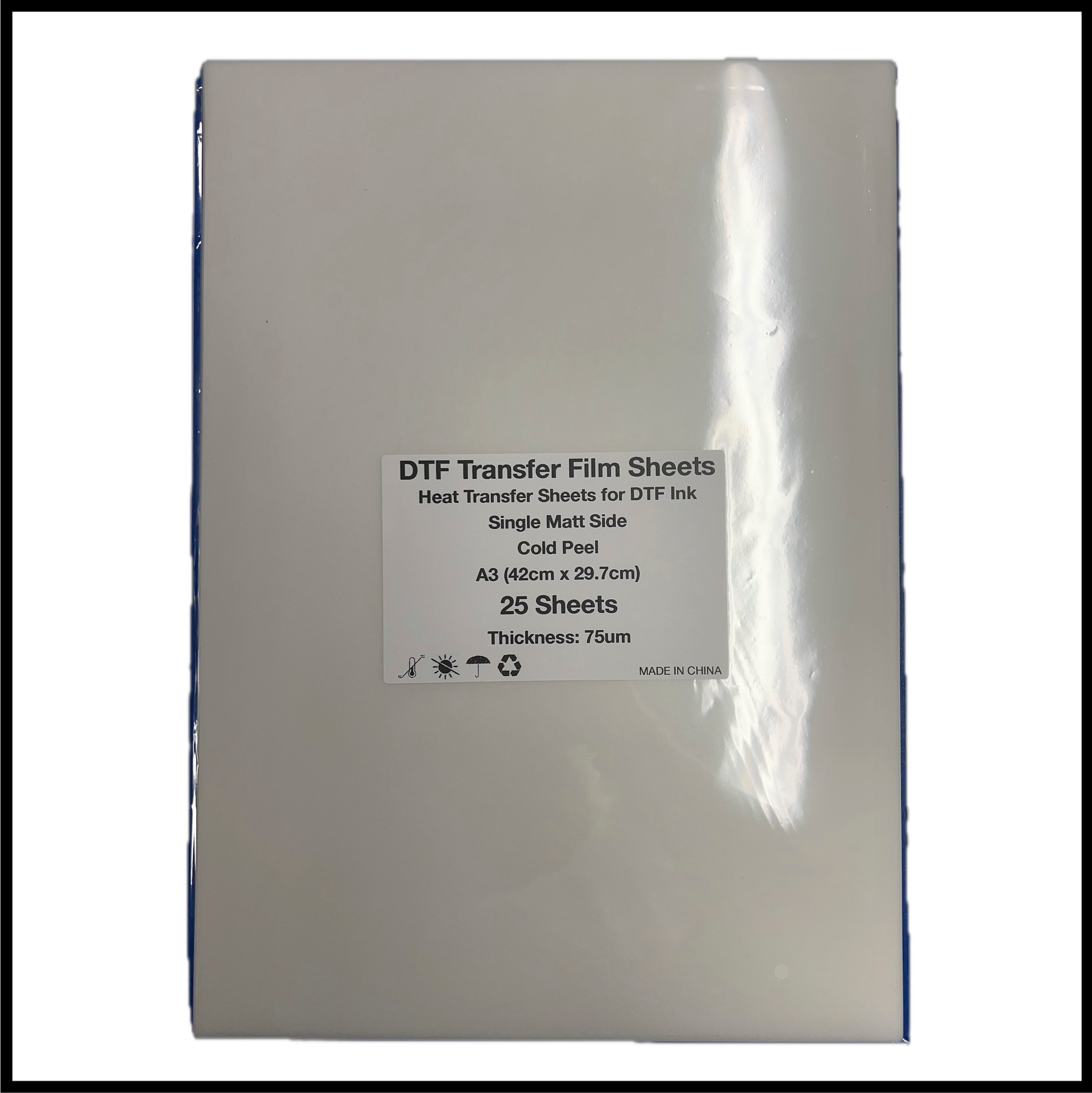 DTF Transfer Film A3 (25 Sheets) – InkStation.ink