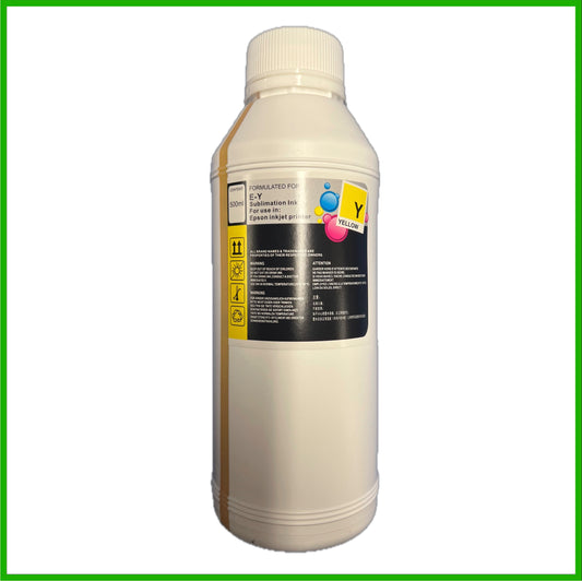 Sublimation Ink for Epson Printers (Yellow, 500ml bottle)
